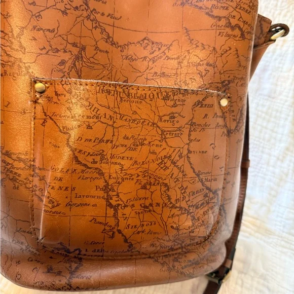 Patricia Nash Floral Signature Map Shoulder Bag - Picture 8 of 14